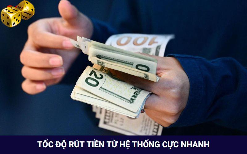 Tốc độ rút tiền qua hệ thống Go8 nhanh chóng